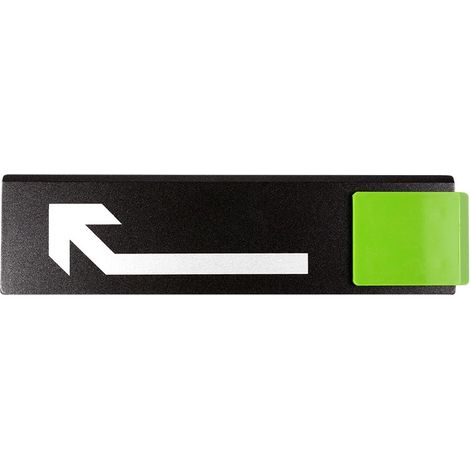 Plaque de porte Flèche en haut à gauche - Europe design 175x45mm - 4261072