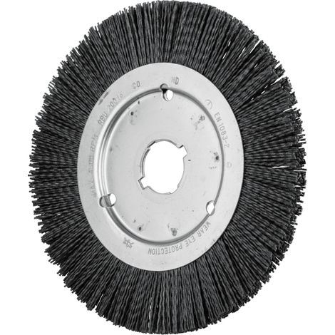 PFERD TOOLS Rundbürste schmal ungezopft RBU Ø 200x16xvariable Bohrung Keramik-Filament-Ø 1,10mm Korn 120 2 Stk