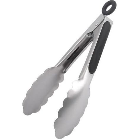 par de pinzas de cocina de 21 cm: perfectas para coger alimentos, ensaladas y para asar a la parrilla. (1/5)