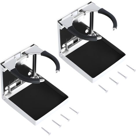 Lot de 2 Porte-gobelets Universels Réglables en Acier Inoxydable pour Bateau, Voiture, Camion, Caravane, Van (1/5)
