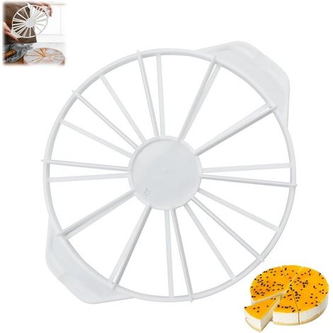 Affettatrice manuale per torte rotonde a doppia lama graduata (1/4)