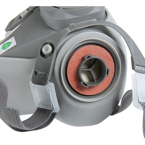 Staubdichte Halbgesichtsmaske, mittelgroß, aus Gummi, Gesichtsschutz für die Möbelindustrie (1/5)
