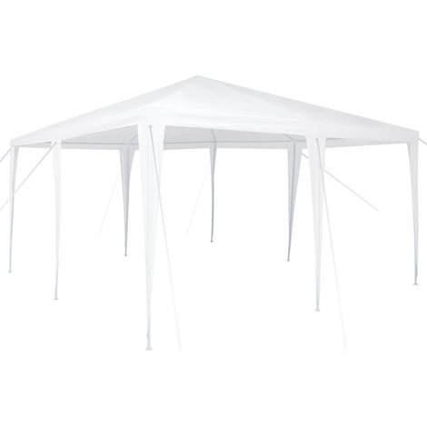 Tente de fête Blanc 400 x 400 x 266 cm Polyester et Acier CFW715885 (1/5)