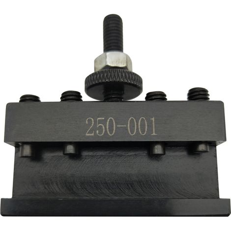 Sistema de cambio rápido de portaherramientas para torno de sobremesa: kit de torreta tipo cuña con portaherramientas para torneado, mandrinado y tronzado (serie 250). (1/5)