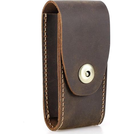 Sac de taille compact pliable en cuir PU pour les aventuriers Sac banane portable pour outils de plein air (1/5)