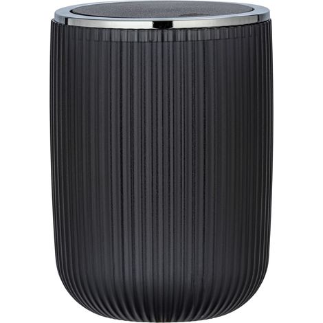 Poubelle avec couvercle oscillant, 2 l, Plastique, 14,5 x 20 x 14,5 cm (1/4)