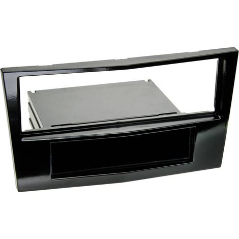 Support autoradio compatible avec Opel Corsa D Zafira B Astra H - Noir brillant
