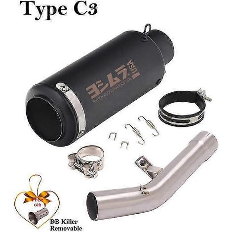 Para Suzuki Gsf650 Gsf1250 Gsx650f Gsf 650 1250 Gsx 650f 2007 - 2018 Sistema De Escape De Motocicleta Silenciador Db Killer Escape Moto Tubo( Type C3) (1/5)