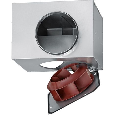 Helios SVS EC 200 B SlimVent EC schallgedämpfter Radialventilator DN 200, 1-PH 200-240V regelbar, 1010m3/h, 150W