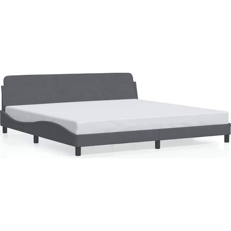 Maison Exclusive - Giroletto Dover Grigio Scuro 200x200 cm Velluto (1/5)