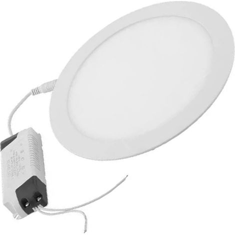 Vtizikl Pannello A Led Tondo O Quadrato Ad Da Incasso Luce Fredda Calda Neutra -Bianco Caldo-12 Watt -Tondo -