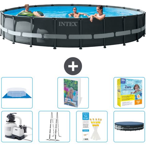 Intex Piscine Ultra XTR Ronde - 610x122 cm - 8-pièces S546 (1/3)