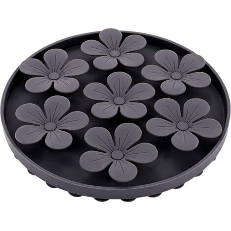 Gamelle Anti Glouton Chien, Slow Feeder pour Animaux Chat/Chien en Silicone Caoutchouc Doux Mignon en Forme de Fleur (1/4)