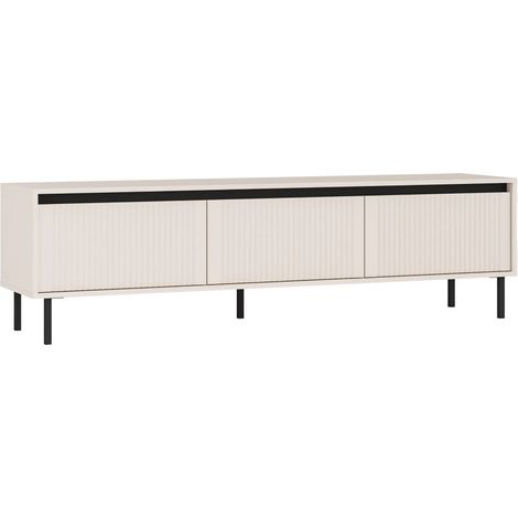 AX LIVING TV-Lowboard Bodrum TV-Schrank 3 Schubladen 178 cm Sandbeige