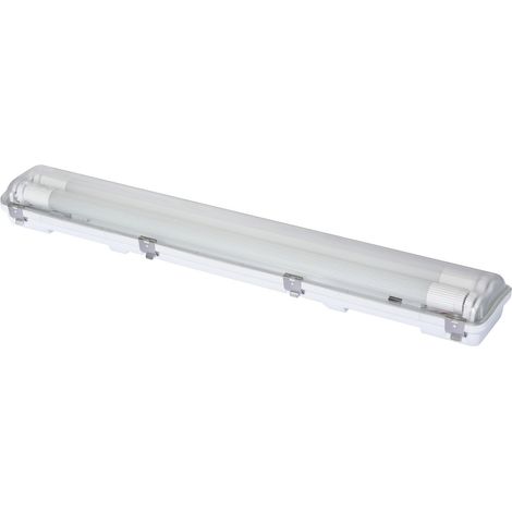 Sygonix LED-Feuchtraum-Wannenleuchte LED-Röhre T8 18 W Neutralweiß Grau (1/5)