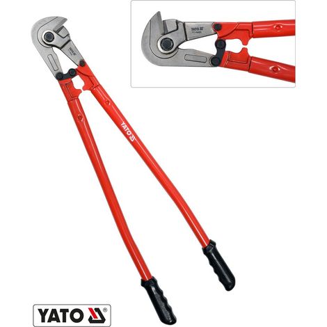 YATO Bolzenschneider 800 mm – CrV‑Stahl gehärtet, Ø 11 mm, Hebel‑Bewehrungsmatten Schneider