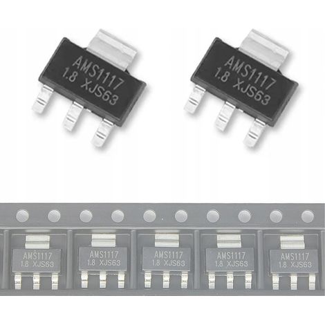 Stabilizzatore di tensione AMS1117 5V 1A in custodia SMD SOT223 2 pz.