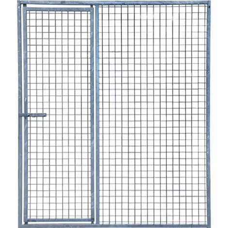 Panneau de chenil maille carrée 1,5m avec porte - Hauteur 184 cm