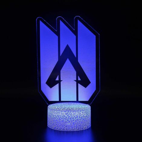 Lampe 3D avec télécommande, lampe LED 16 couleurs, intensité variable, interrupteur tactile, alimentation USB/piles, bicolore (1/3)