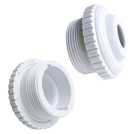 Juego de 2 boquillas de piscina ajustables con cabezal giratorio - Accesorios para piscina - Blanco (1/5)