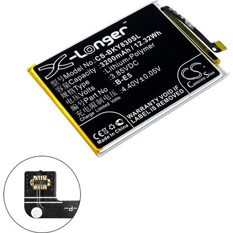 NX - Batterie téléphone, smartphone, GSM pour BBK 3.85V 3200mAh - B-E5 (1/2)