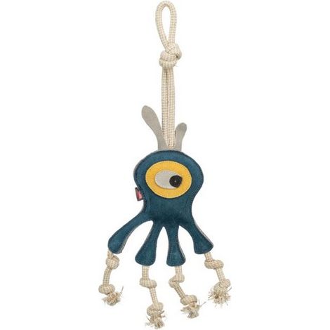 Jouet pour chien - TRIXIE - Monstre sur corde - Cuir durable - Grand - Extérieur