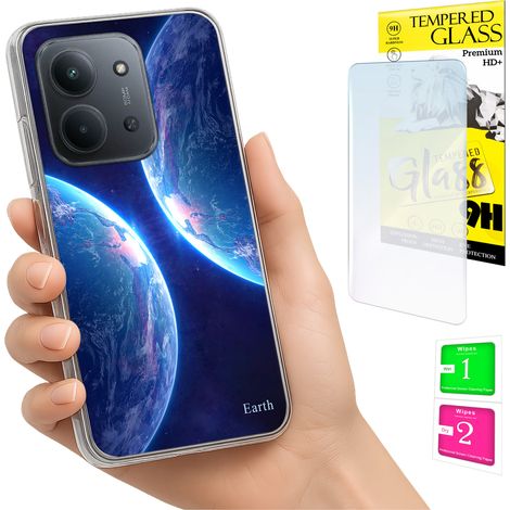 Funda para Xiaomi Redmi 15C 4G de 171 mm con foto y cubierta trasera de cristal 9H. (1/5)