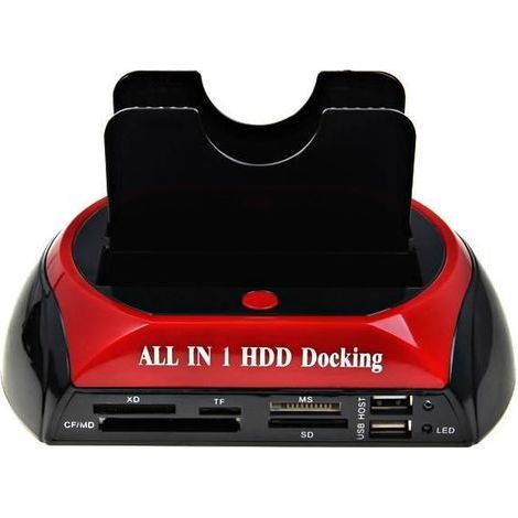 Gemischte SATA/IDE- und USB-eSATA-Dockingstation mit Kartenleser und Backup-Funktion – Ywey (1/5)