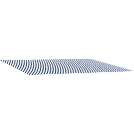 Toile de remplacement pour store, bleue et blanche, 400 x 300 cm (1/5)