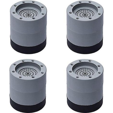 Patins antidérapants en caoutchouc pour machine à laver avec supports anti-vibrations de 6 cm (1/4)