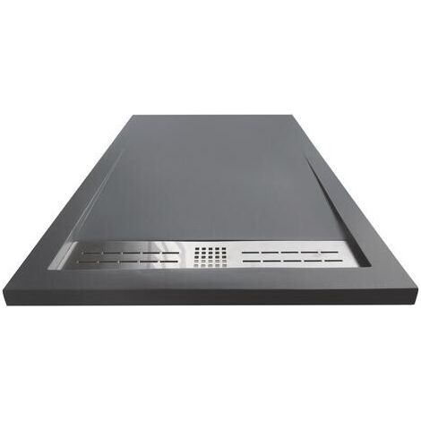 Receveur de Douche Résine de Synthèse kori gris anthracite 90x90 - Elmer