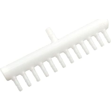 Divisore del flusso d'aria, separatore del flusso d'aria in plastica per acquario, accessori per pompa dell'aria, separatore del flusso d'aria bianco a 12 fori (1 pezzo) (1/5)