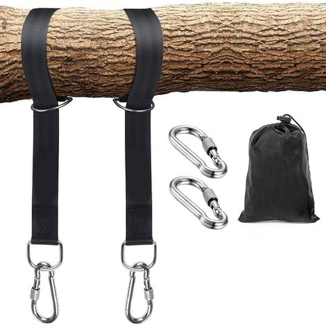 Kit de sangles suspendues pour balançoires en bois, sangles de balançoire extérieures de 5/10 Ft, 2 sangles robustes 60cm (1/5)