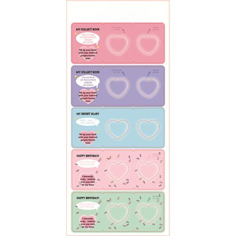 Autocollant décoratif pour cadre photo, autocollant pour scrapbooking, adhésif, pour loisirs créatifs, bords repliés, finition mate (1/5)