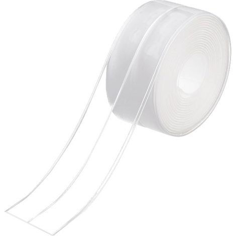 Bande Etancheite Autocollante Douche, Bande Joint Salle De Bain Transparent Imperméable Bande De Calfeutrage Auto-adhésif Anti-moisissure 3.2mx38mm avec aide adhésive pour Les Salles De Bains (1/5)