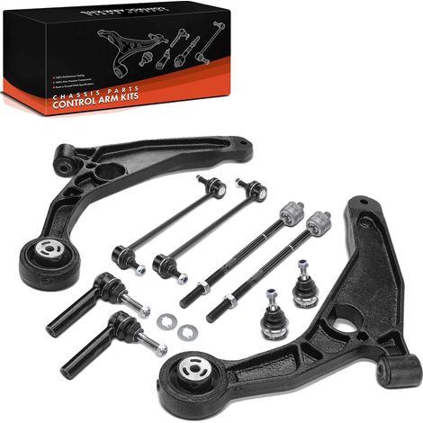 Steuerarm Set, hochfester Legierungsstahl, kompatibel mit Chrysler Sebring JS / Dodge Avenger, für Vorderachse konzipiert, Set von 10 Teilen (1/4)