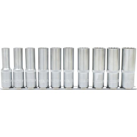 KS TOOLS 1/2&quot 12-kant-Stecknuss-Satz lang 10tlg. - 917.1750 (1/4)
