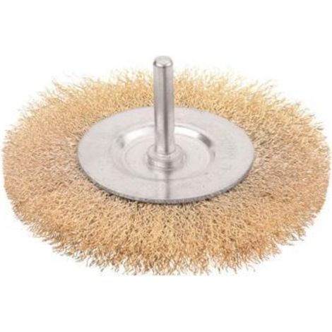 BROSSE CIRCULAIRE AVEC TIGE 100MM TOLSEN