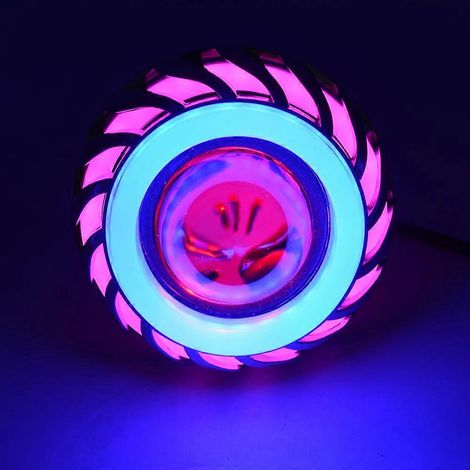 12V Linsenleuchte 30W 1200Lm 200000H Doppelblende Licht Pink und Blau (1/5)