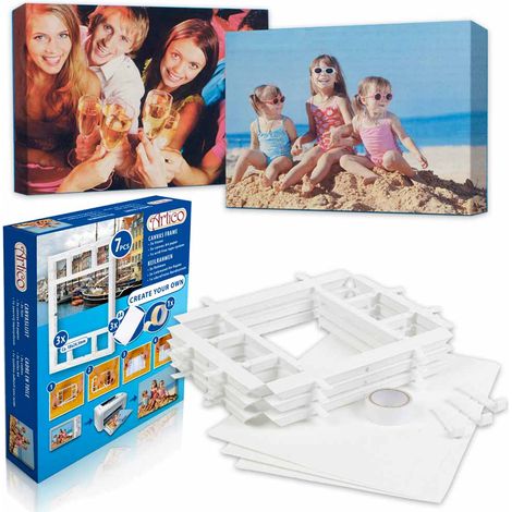 Set 7 pezzi Creazione quadri poster da parete con cornice amovibile