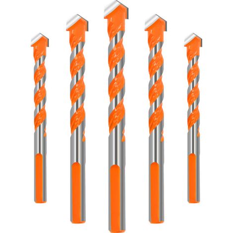 Jeu de forets à diamant, 5 pièces, pour carrelage, marbre, verre, perçage, scie à trous, céramique, noyau de perçage, 6-12mm, (1/5)