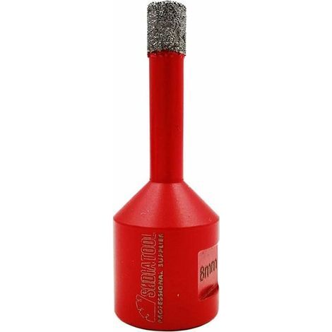 VURAHOME - Forets Diamant 8mm Trépans de Forage avec Filetage M14 pour Perçage à sec en Porcelaine Carrelage Granit Marbre (1/5)