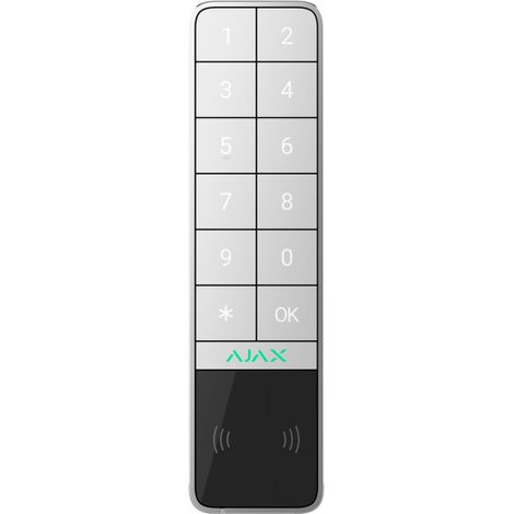 Ajax KeyPad Outdoor Tastiera Wireless bianca – Controllo Sicuro e Intelligente – SKU 99967.286.WH1