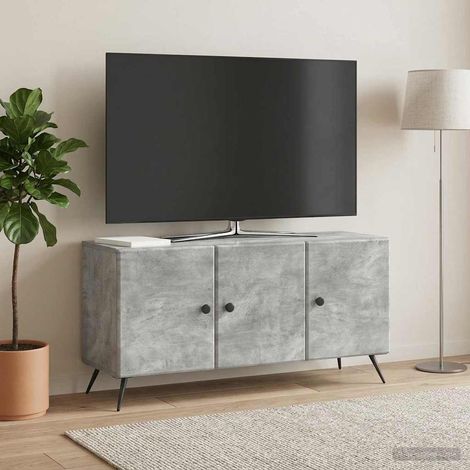 vidaXL Mobile TV Grigio Cemento 99 x 34,5 x 50 cm Legno (1/5)