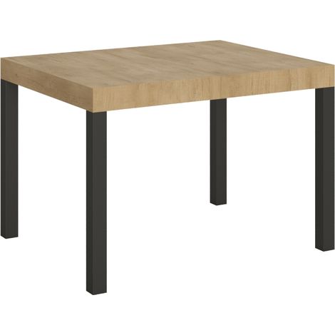 Tavolo allungabile 80x120/204 cm Everyday Quercia Natura telaio Antracite (1/4)