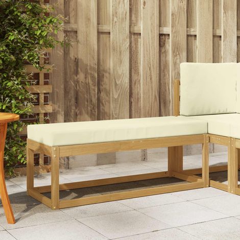 Banco de taburete exterior con cojín 115 x 43 x 45 cm (1/5)