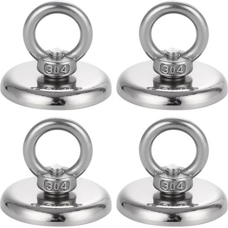 pcs Aimant Néodyme 42mm 50kg Super Puissant Industrie Science Pêche Magnétique Garage (1/4)