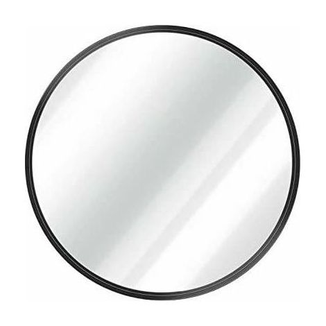 Espejo de baño minimalista Espejo de baño redondo de moda Espejo de pared sin perforaciones Espejo redondo (1/4)