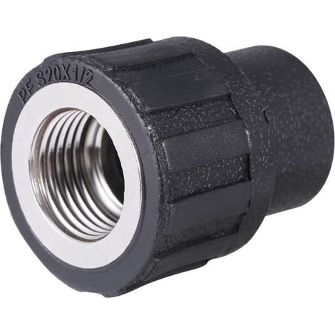 Raccord Mâle-Femelle pour Tuyau PE 20mm – Adaptateur à Souder avec Filetage 1/2