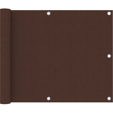 Balcony Screen Brown 75x500 cm Oxford Fabric vidaXL
